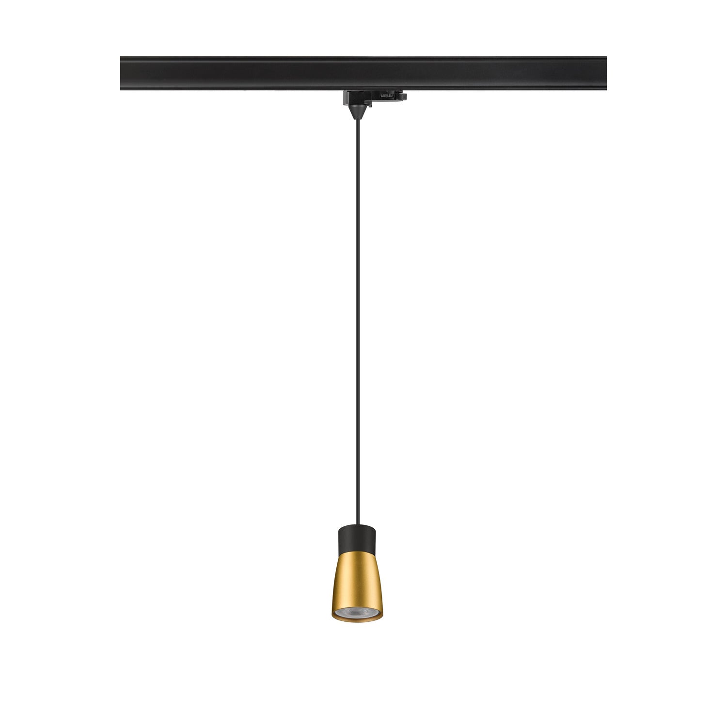 SLV PURI 2.0 Dome, 3~track pendant light, GU10, pendant length 200 cm, 1x max. 6 W, black / gold 1008282
