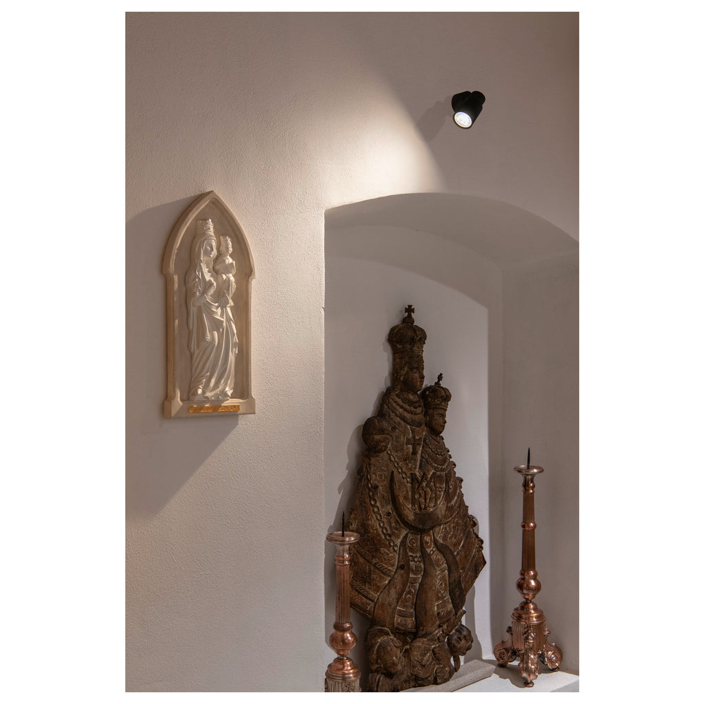 SLV PURI 2.0 Tube, wall and ceiling-mounted light, 1x max. 6 W GU10, black 1008284