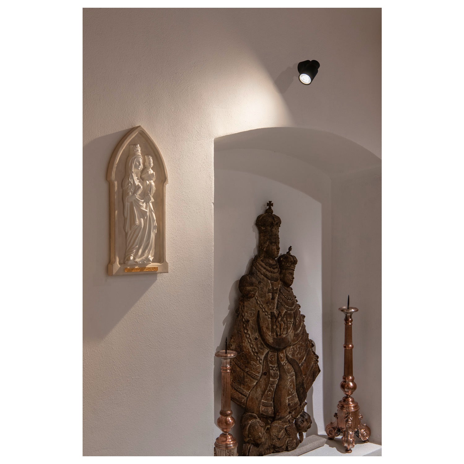 SLV PURI 2.0 Tube, wall and ceiling-mounted light, 1x max. 6 W GU10, black 1008284