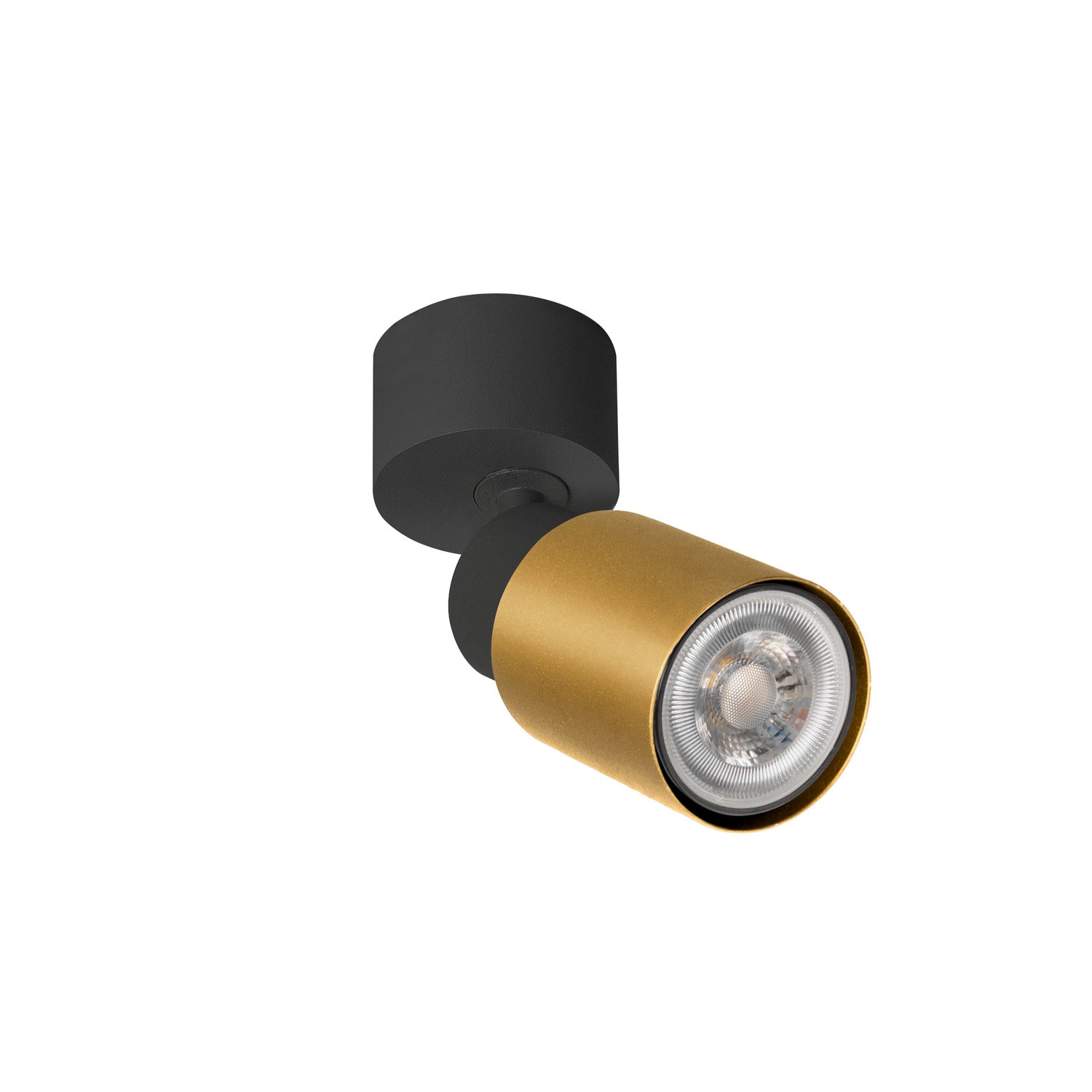 SLV PURI 2.0 Tube, wall and ceiling-mounted light, 1x max. 6 W GU10, black / gold 1008285