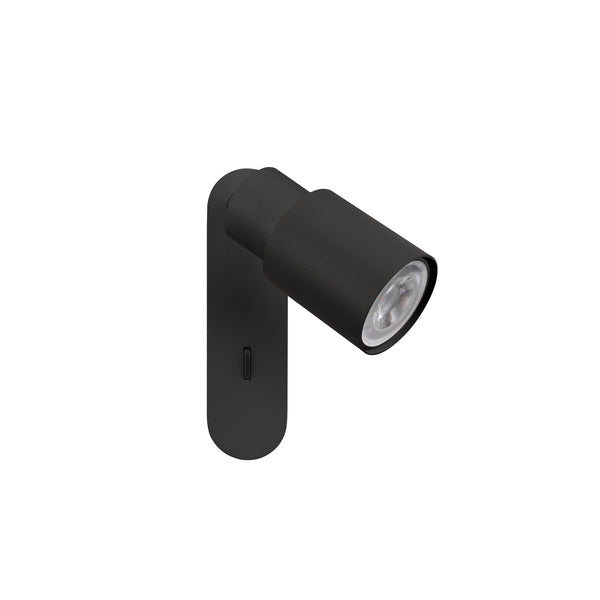 SLV PURI 2.0 Tube, wall and ceiling-mounted light, switch, rectangular, 1x max. 6 W GU10, black 1008296