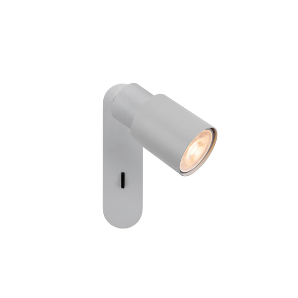 SLV PURI 2.0 Tube, wall and ceiling-mounted light, switch, rectangular, 1x max. 6 W GU10, grey 1008299