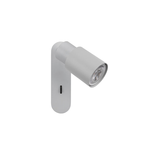 SLV PURI 2.0 Tube, wall and ceiling-mounted light, switch, rectangular, 1x max. 6 W GU10, grey 1008299