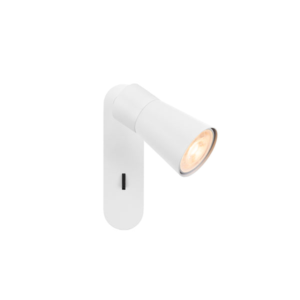 SLV PURI 2.0 Cone, wall and ceiling-mounted light, switch, rectangular, 1x max. 6 W GU10, white 1008302