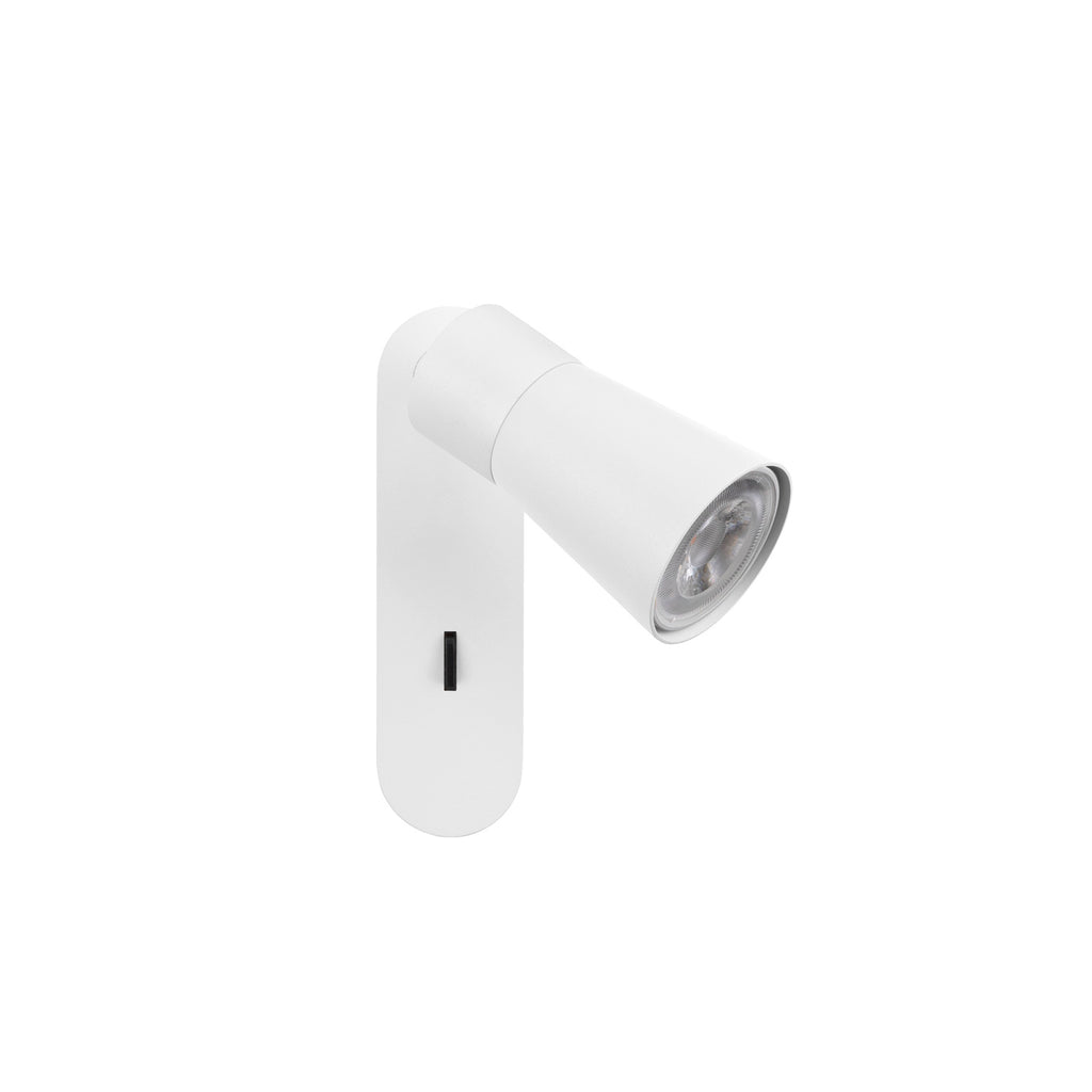SLV PURI 2.0 Cone, wall and ceiling-mounted light, switch, rectangular, 1x max. 6 W GU10, white 1008302