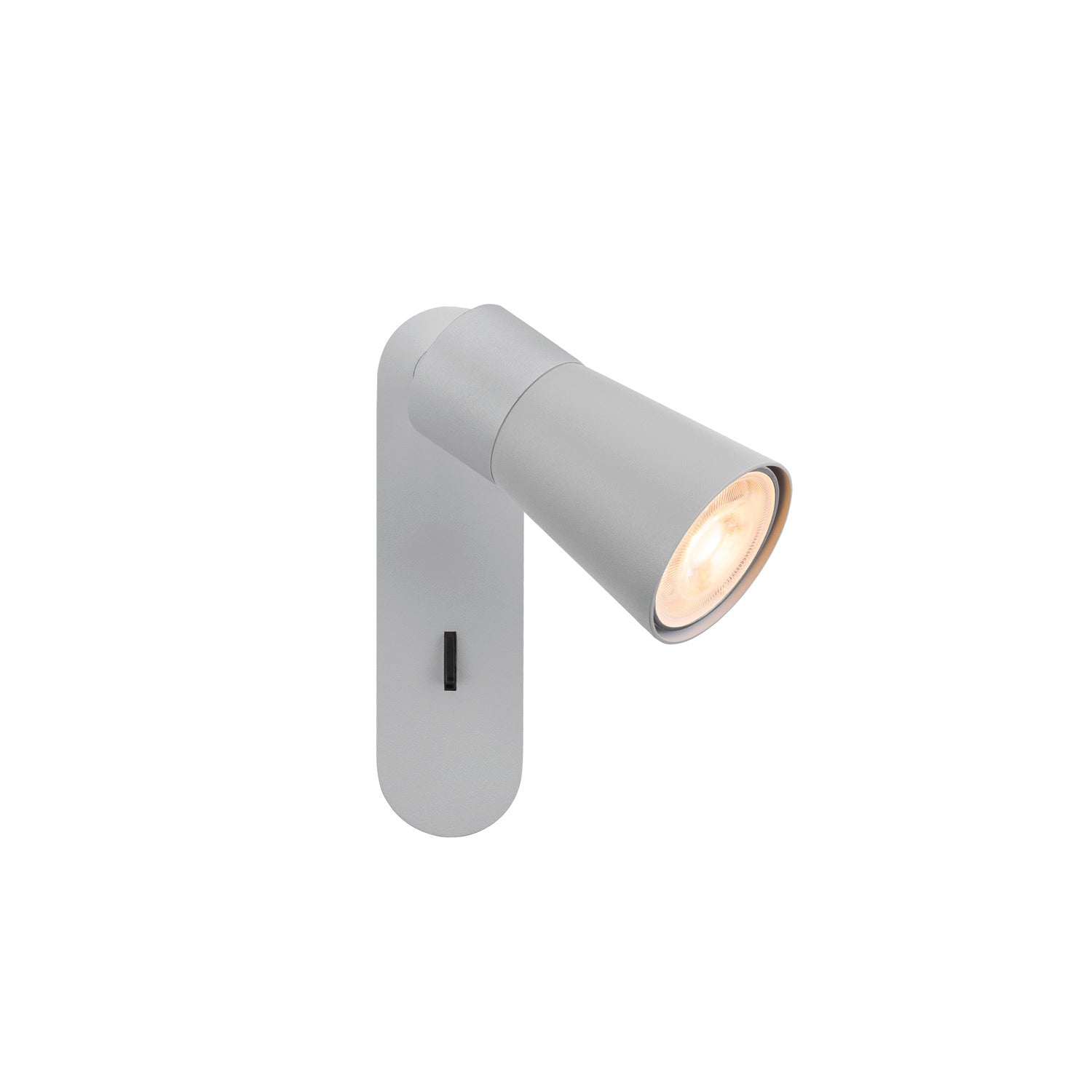 SLV PURI 2.0 Cone, wall and ceiling-mounted light, switch, rectangular, 1x max. 6 W GU10, grey 1008303