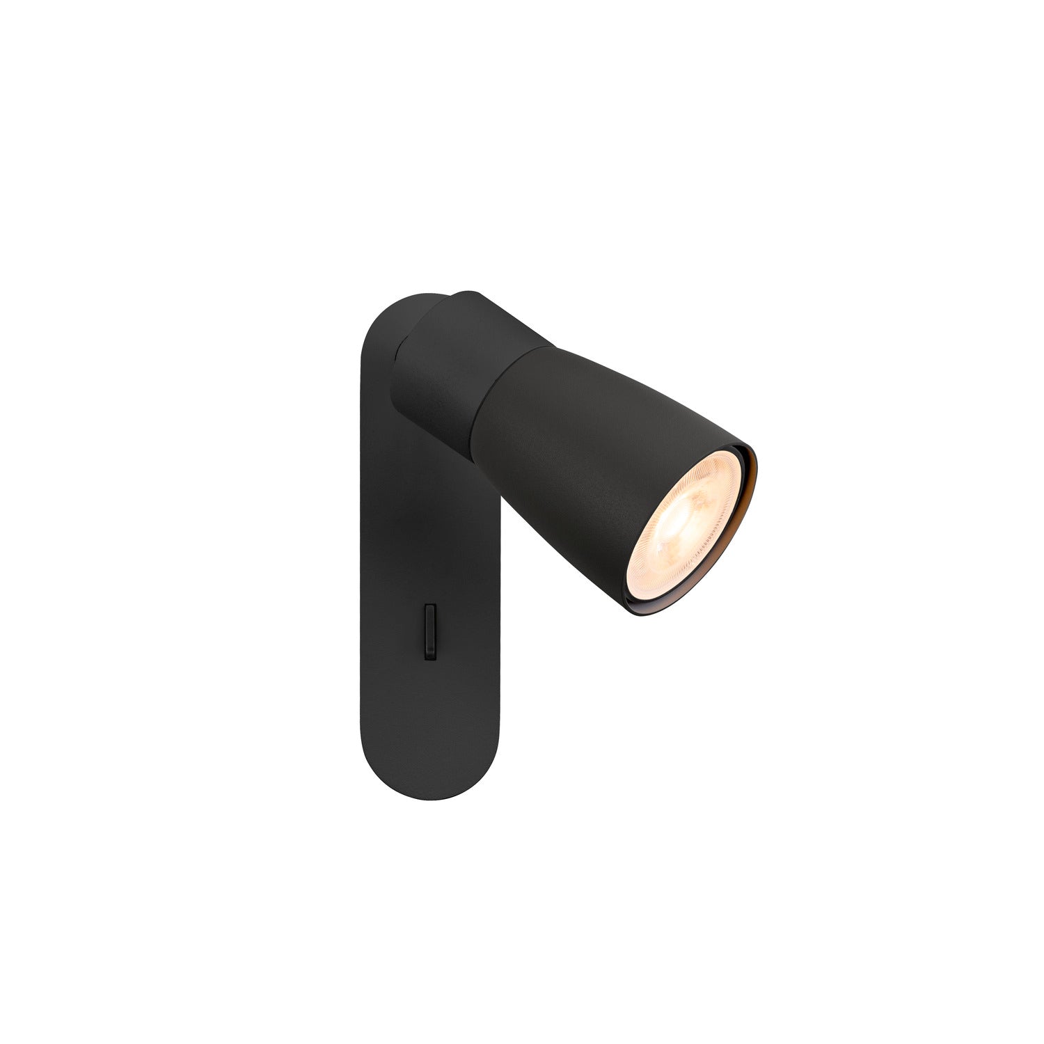 SLV PURI 2.0 Dome, wall and ceiling-mounted light, switch, rectangular, 1x max. 6 W GU10, black 1008304