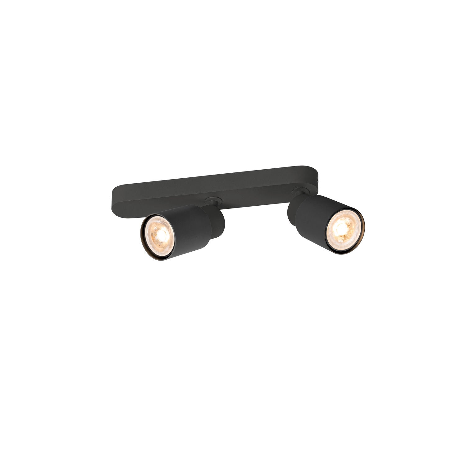 SLV PURI 2.0 Tube, wall and ceiling-mounted light, asymmetrical, 2 x max. 6 W GU10, black 1008308