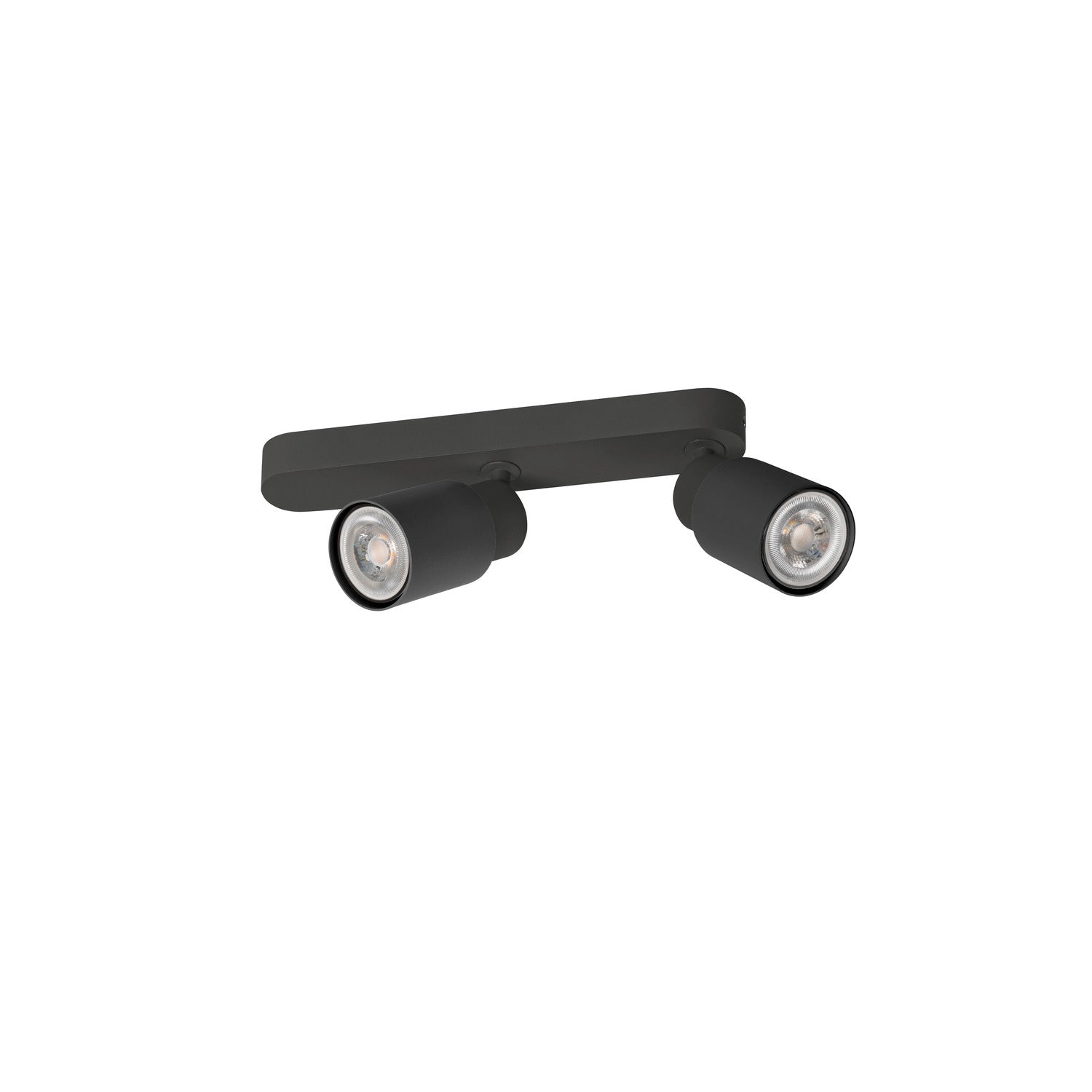 SLV PURI 2.0 Tube, wall and ceiling-mounted light, asymmetrical, 2 x max. 6 W GU10, black 1008308