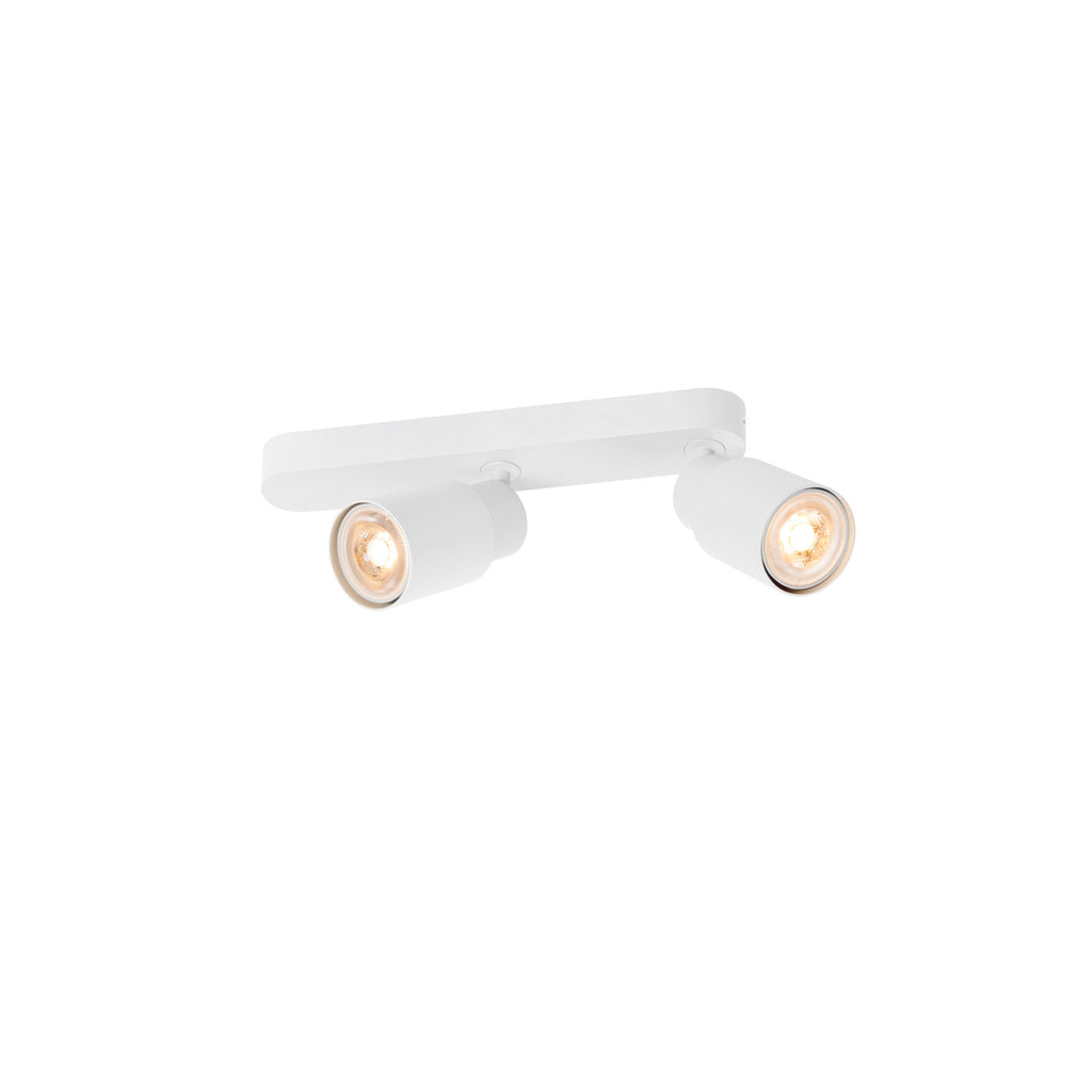 SLV PURI 2.0 Tube, wall and ceiling-mounted light, asymmetrical, 2 x max. 6 W GU10, white 1008310