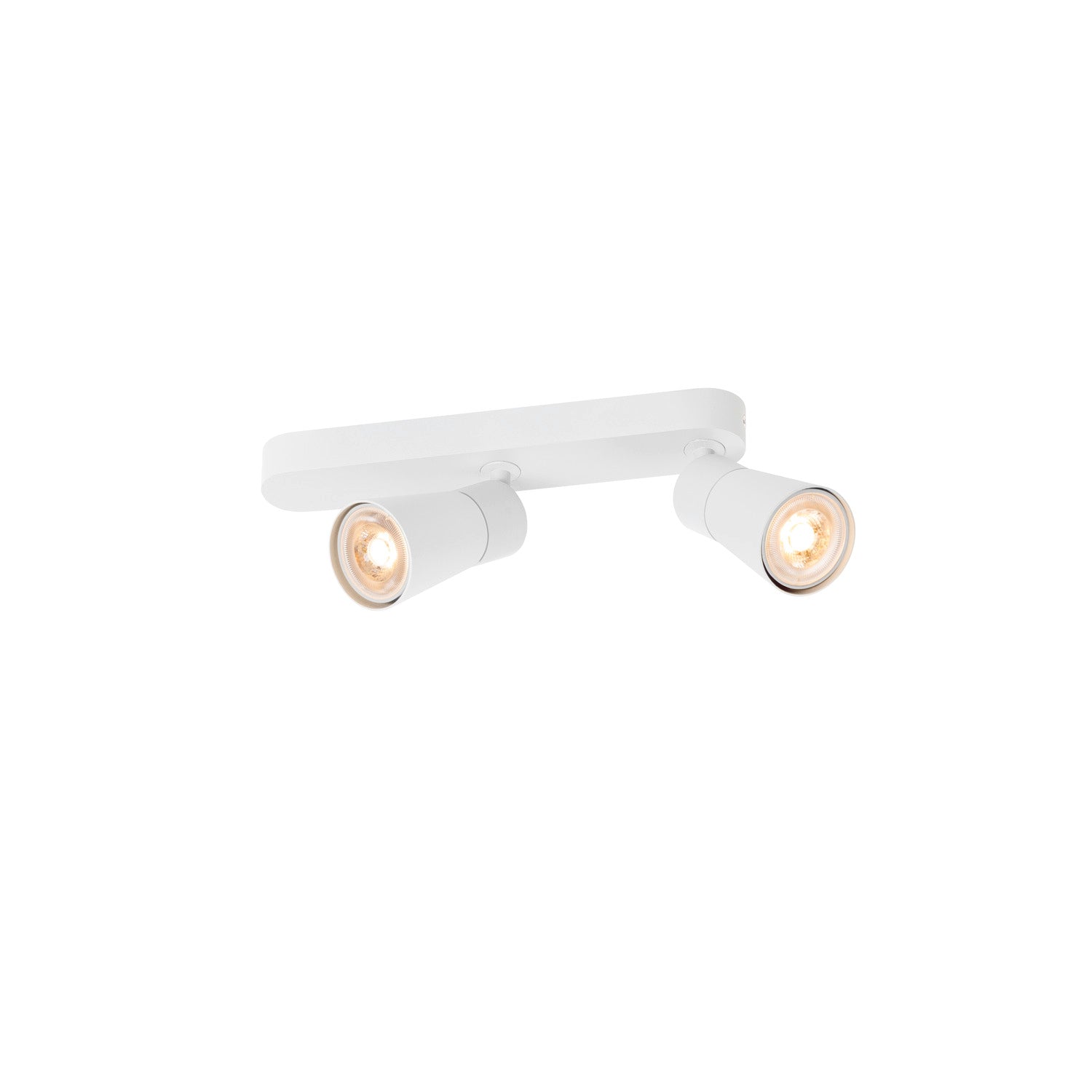 SLV PURI 2.0 Cone, wall and ceiling-mounted light, asymmetrical, 2 x max. 6 W GU10, white 1008314