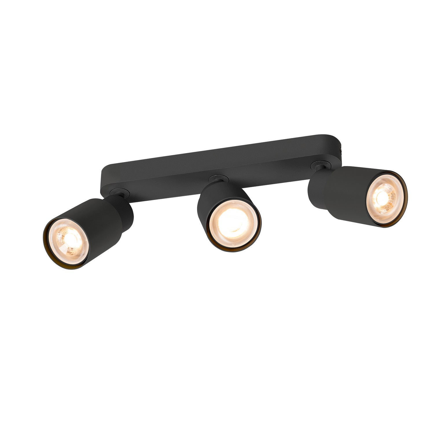 SLV PURI 2.0 Tube, wall and ceiling-mounted light, long, 3 x max. 6 W GU10, black 1008320