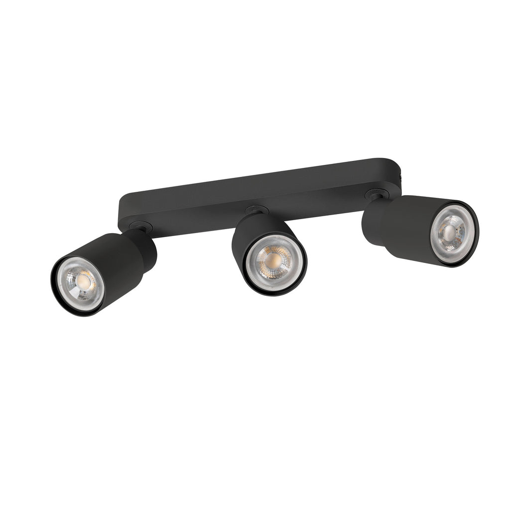 SLV PURI 2.0 Tube, wall and ceiling-mounted light, long, 3 x max. 6 W GU10, black 1008320
