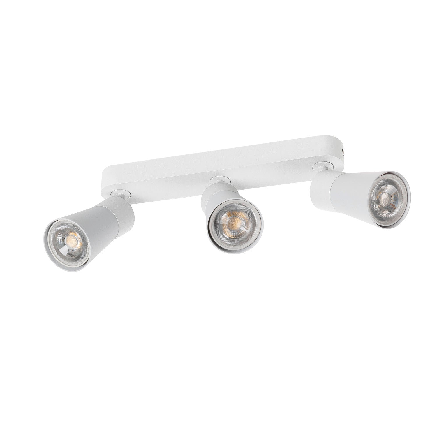 SLV PURI 2.0 Cone, wall and ceiling-mounted light, long, 3 x max. 6 W GU10, white 1008326