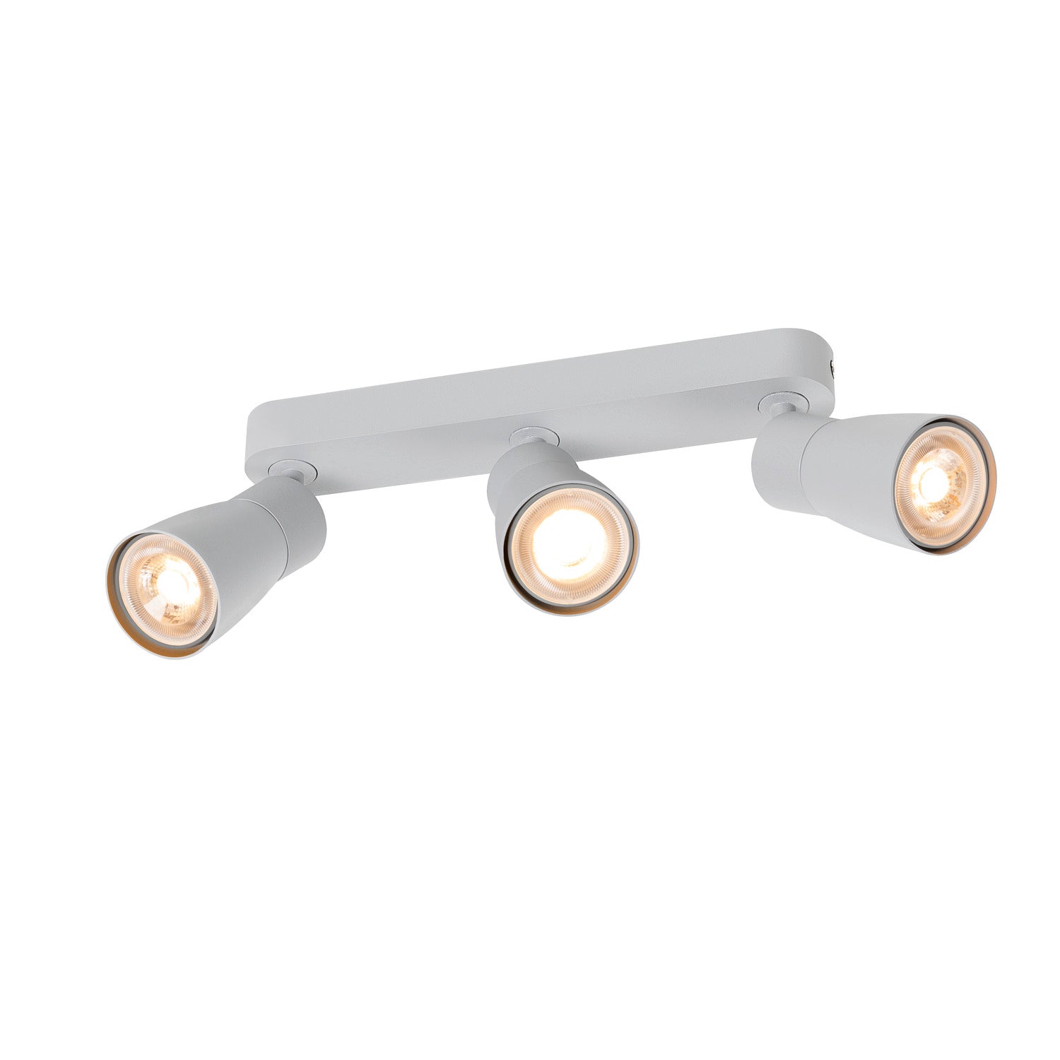 SLV PURI 2.0 Dome, wall and ceiling-mounted light, long, 3 x max. 6 W GU10, grey 1008331