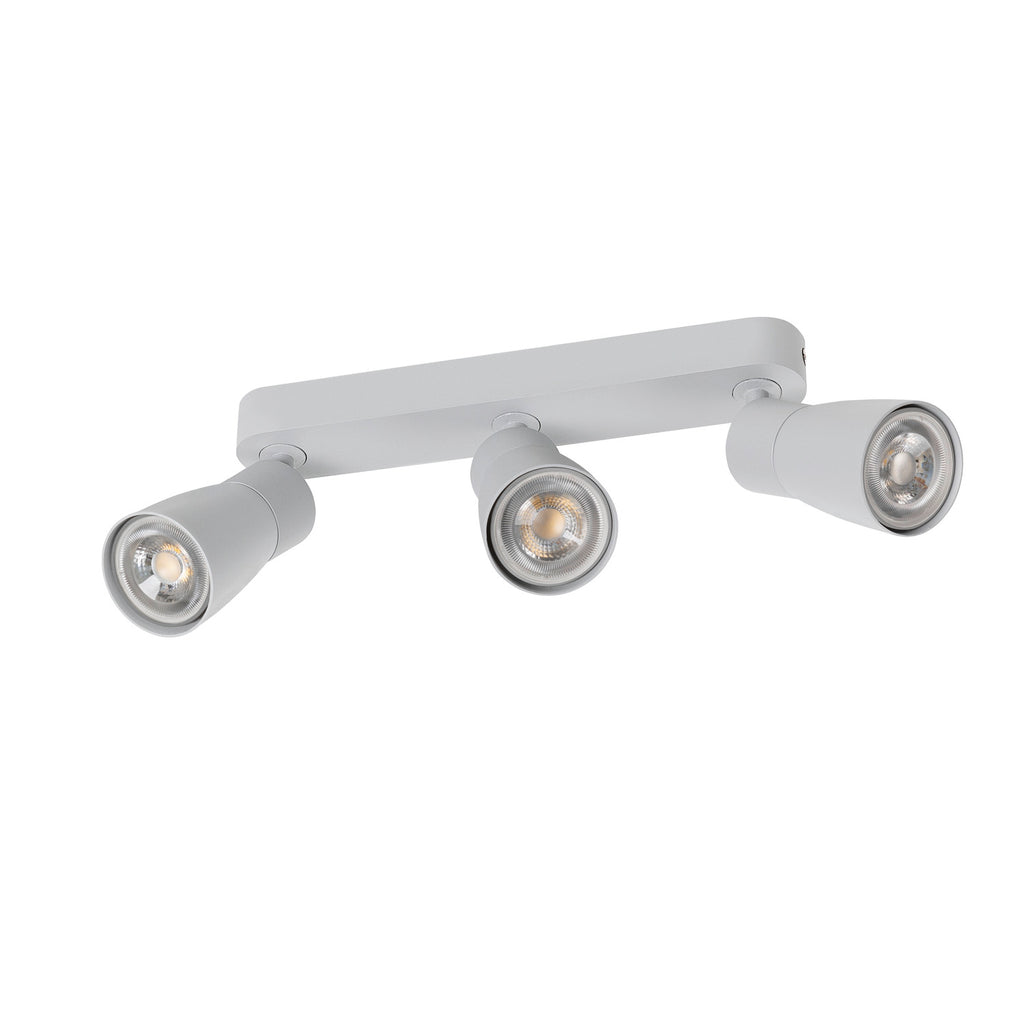 SLV PURI 2.0 Dome, wall and ceiling-mounted light, long, 3 x max. 6 W GU10, grey 1008331