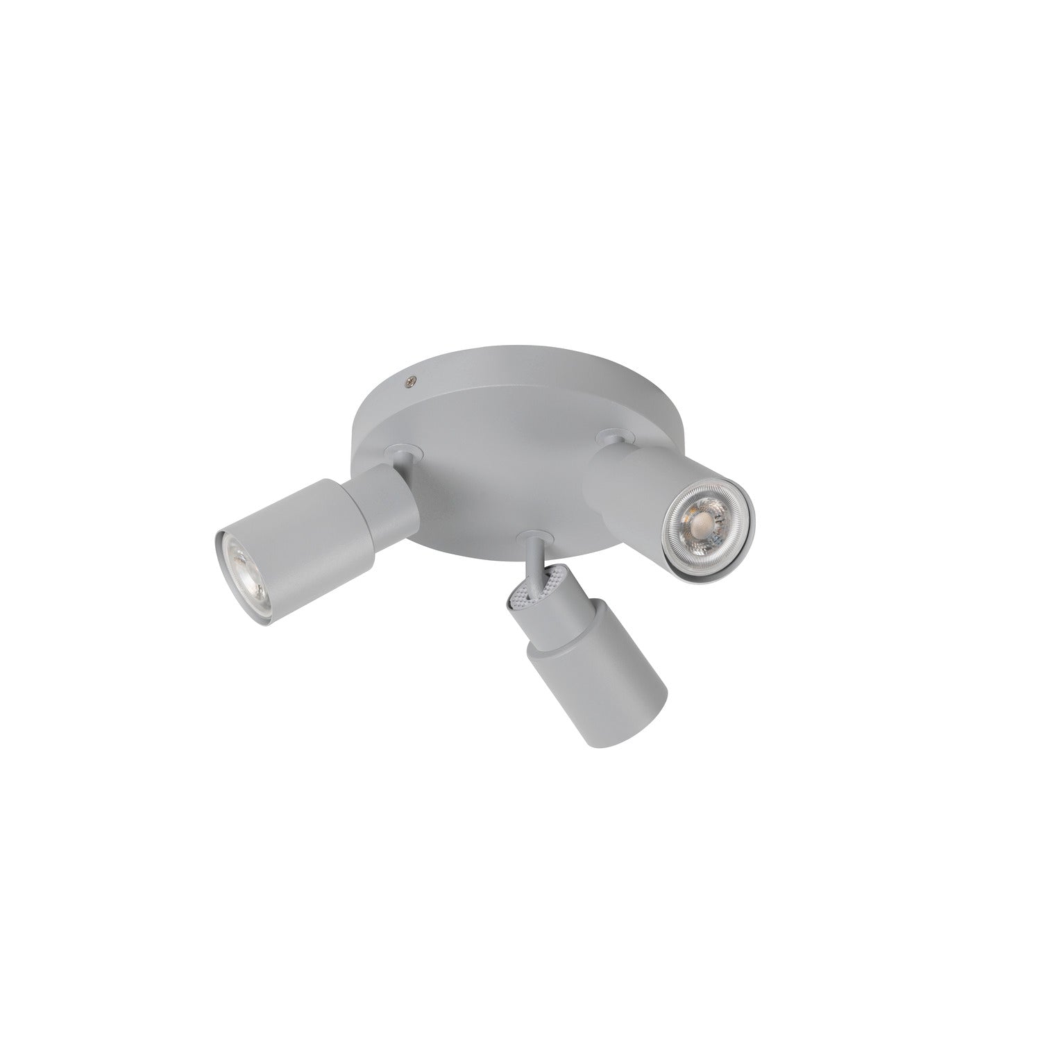 SLV PURI 2.0 Tube, wall and ceiling-mounted light, round, 3 x max. 6 W GU10, grey 1008335