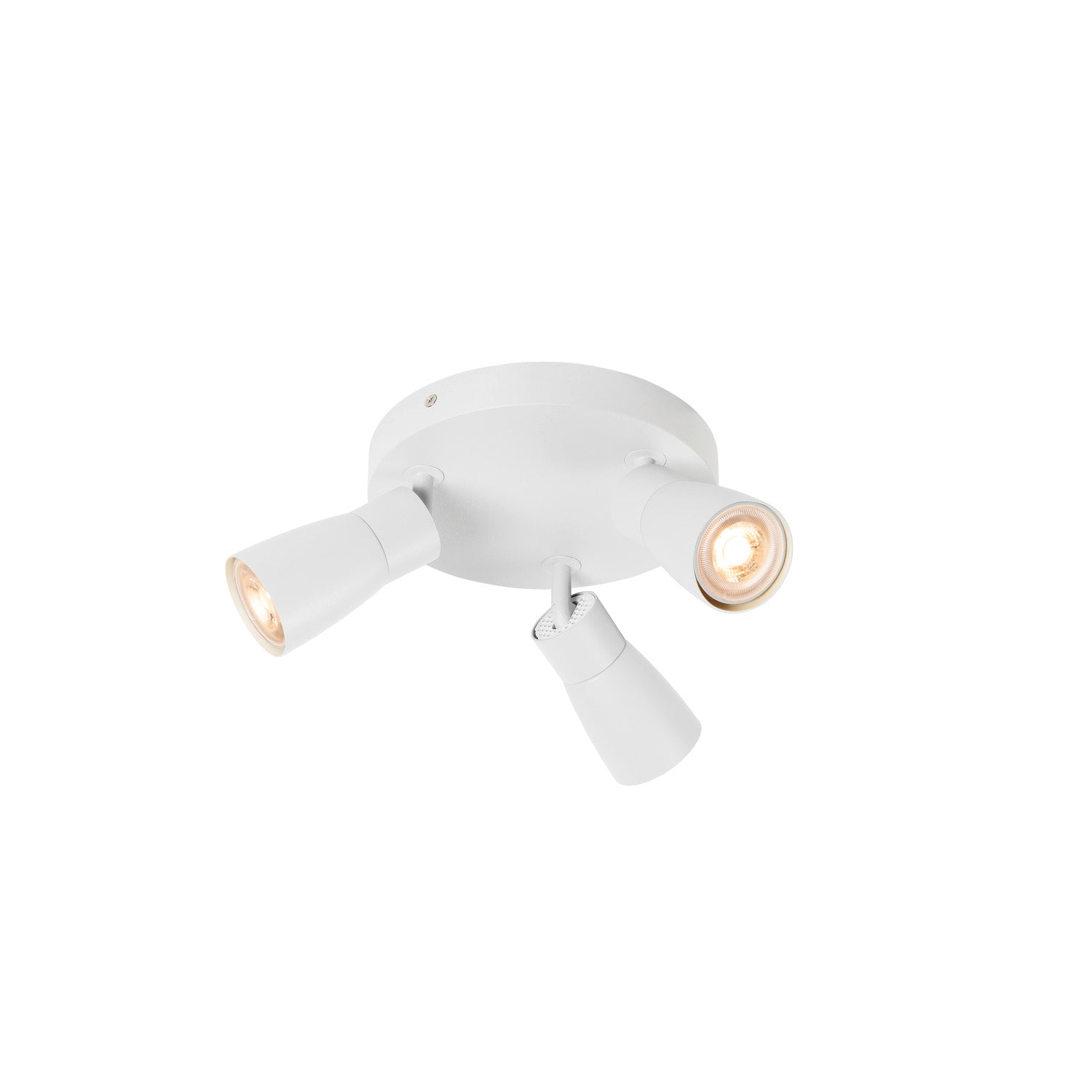 SLV PURI 2.0 Dome, wall and ceiling-mounted light, round, 3 x max. 6 W GU10, white 1008342