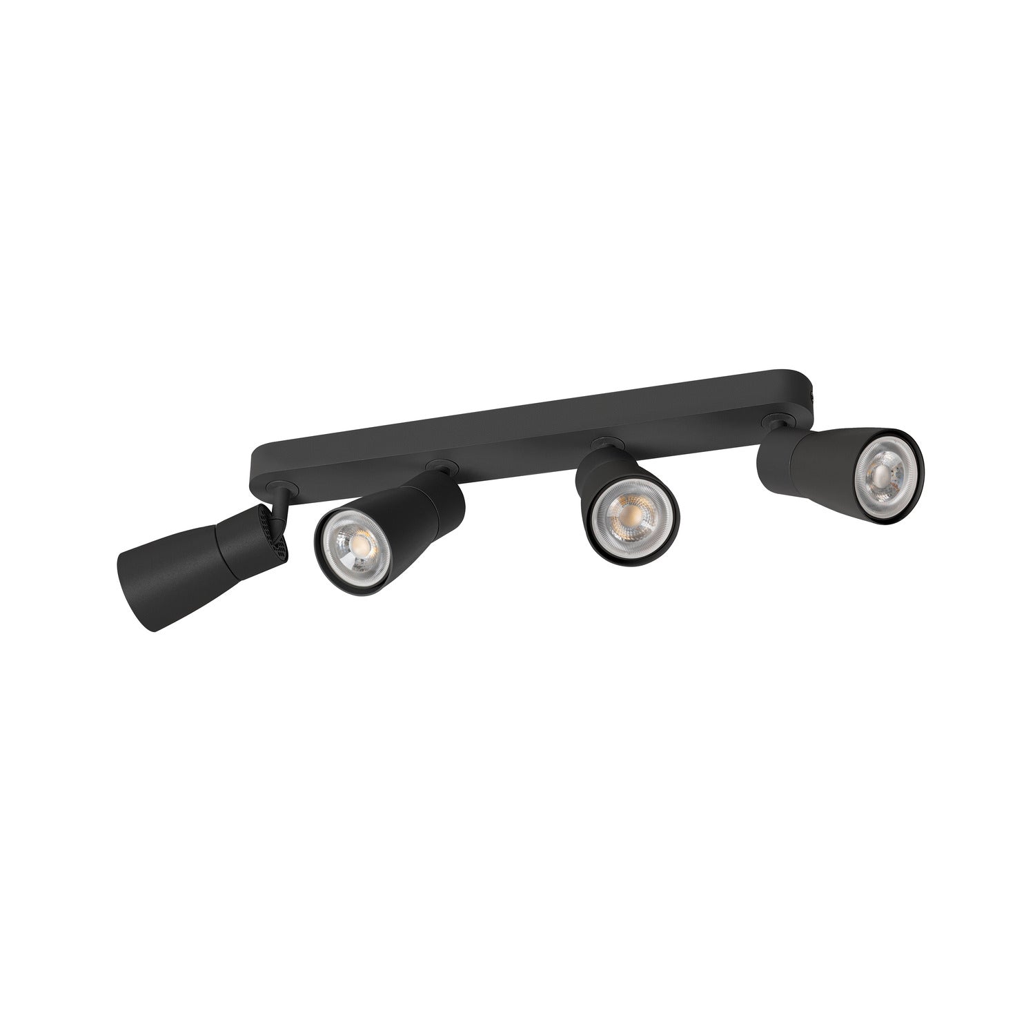 SLV PURI 2.0 Dome, wall and ceiling-mounted light, long, 4 x max. 6 W GU10, black 1008352