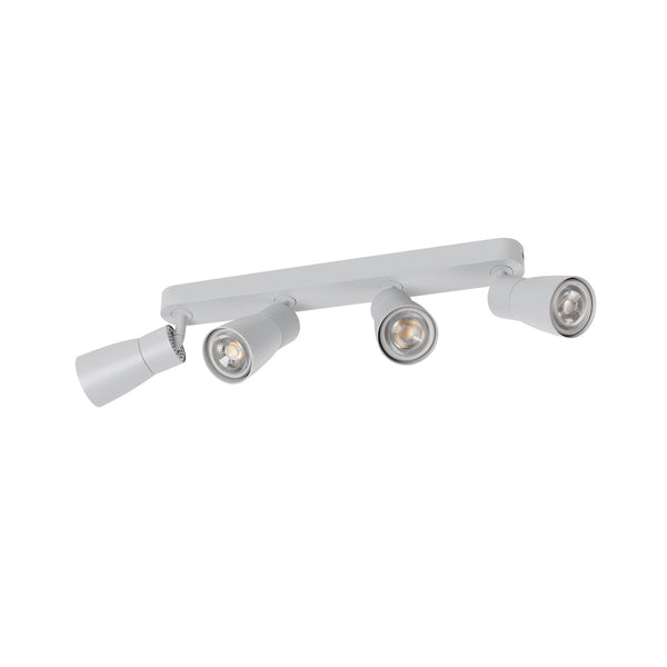 SLV PURI 2.0 Dome, wall and ceiling-mounted light, long, 4 x max. 6 W GU10, grey 1008355