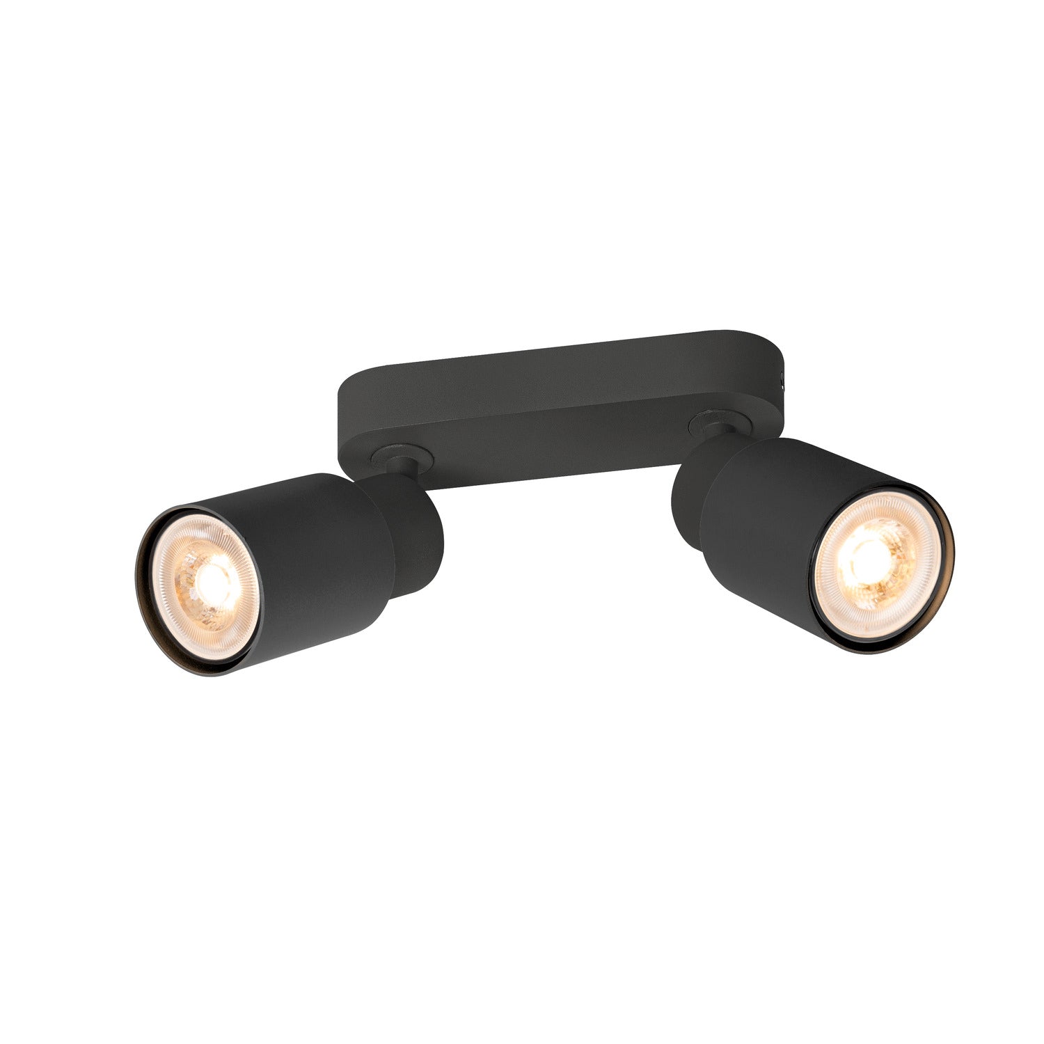 SLV PURI 2.0 Tube, wall and ceiling-mounted light, long, 2 x max. 6 W GU10, black 1008361