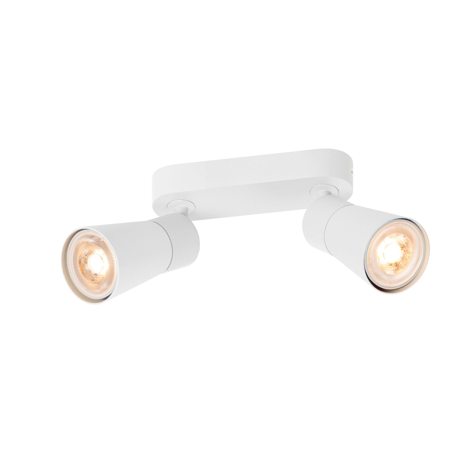 SLV PURI 2.0 Cone, wall and ceiling-mounted light, long, 2 x max. 6 W GU10, white 1008367