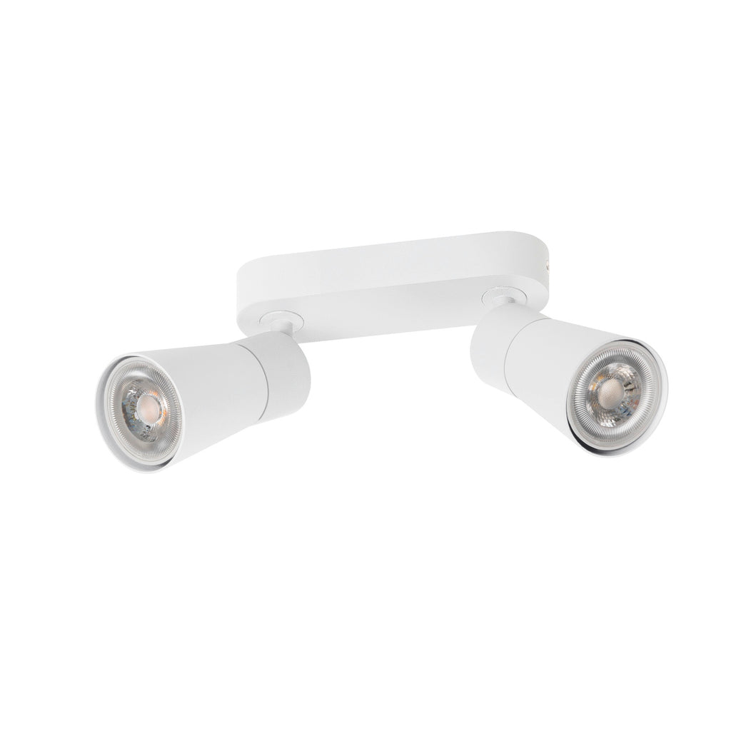 SLV PURI 2.0 Cone, wall and ceiling-mounted light, long, 2 x max. 6 W GU10, white 1008367