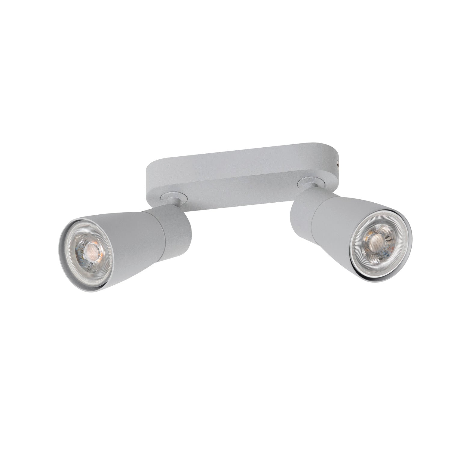 SLV PURI 2.0 Dome, wall and ceiling-mounted light, long, 2 x max. 6 W GU10, grey 1008372