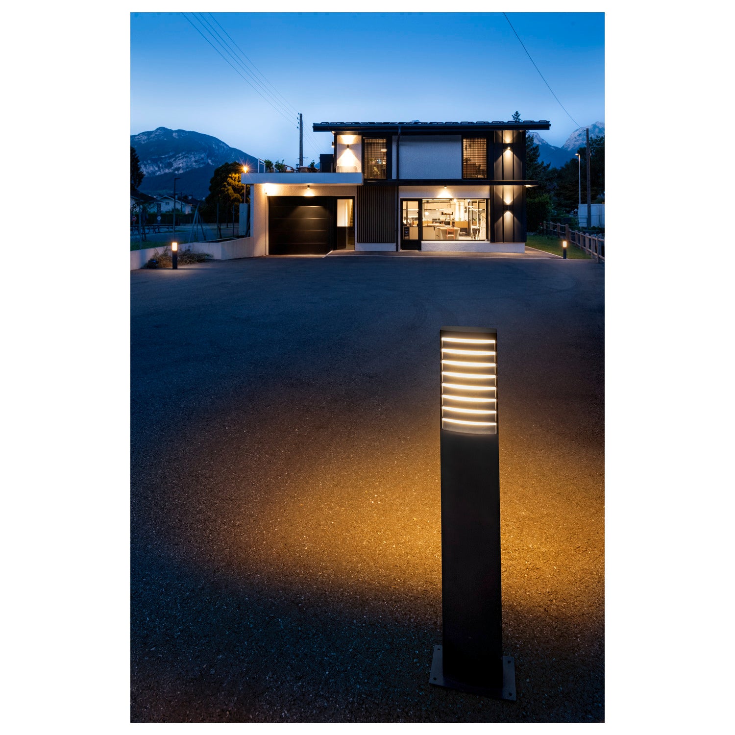 SLV RASTERLYS POLE 70, floor lamp, 2700/3000 K, IP65, rectangular, anthracite 1008385