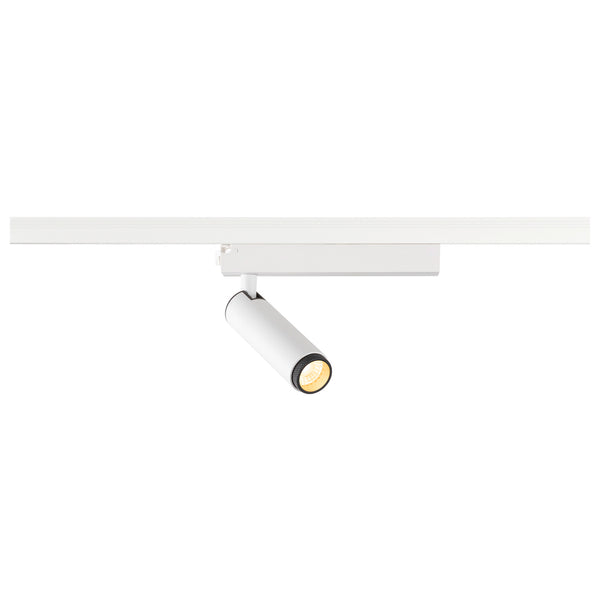 SLV GRIP! S, 1~ spot, cylindrical, 2000-3000 K, 11 W, dim-to-warm, PHASE, 29°, white / black 1008400