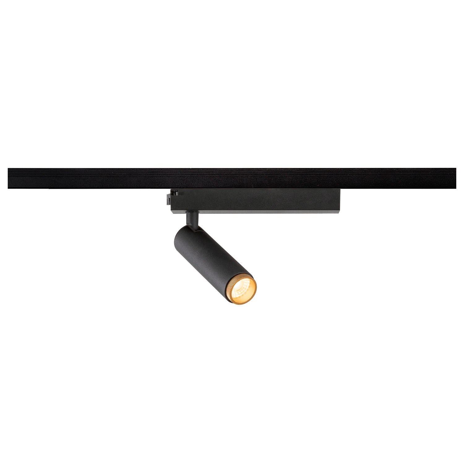 SLV GRIP! S, 1~ spot, cylindrical, 2000-3000 K, 11 W, dim-to-warm, PHASE, 29°, black / gold 1008402