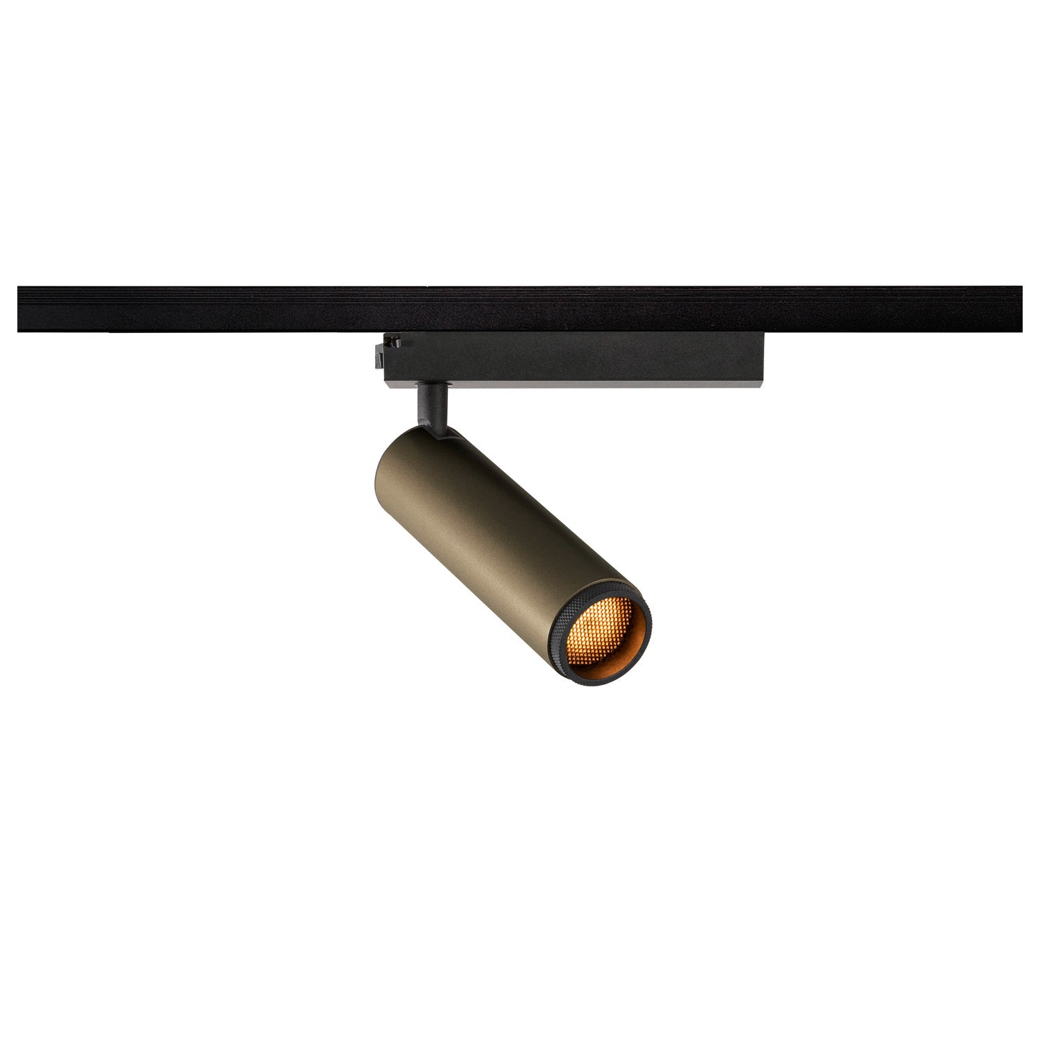 SLV GRIP! M, 1~ Track spot, cylindrical, 2700 K, 20 W, PHASE, 42°, bronze / black 1008423