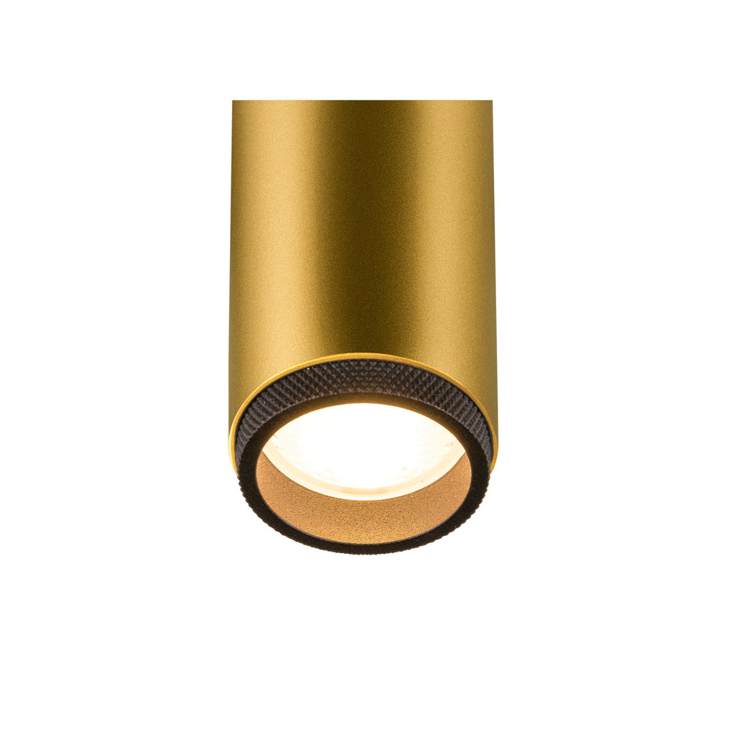SLV GRIP! M, 1~ Track spot, cylindrical, 3000K, 20 W, PHASE, 42°, gold / black 1008429