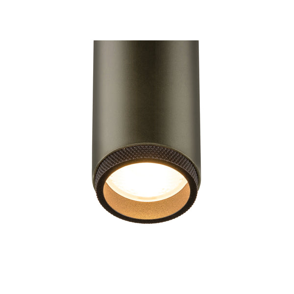 SLV GRIP! M, 1~ spot, cylindrical, 2000-3000 K, 15 W, dim-to-warm, PHASE, 42°, bronze / black 1008433