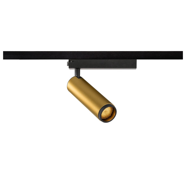 SLV GRIP! M, 1~ spot, cylindrical, 2000-3000 K, 15 W, dim-to-warm, PHASE, 42°, gold / black 1008434