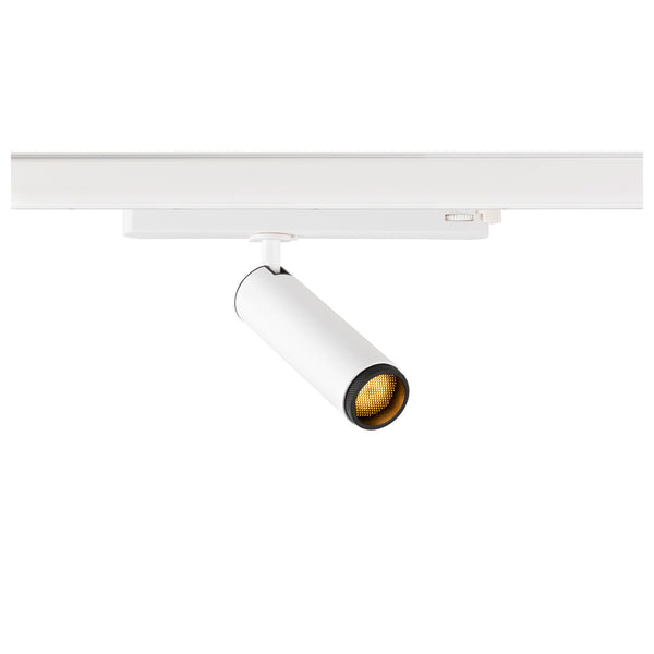 SLV GRIP! M, 3~ spot, cylindrical, 2000-3000 K, 15 W, dim-to-warm, PHASE, 42°, white / black 1008445