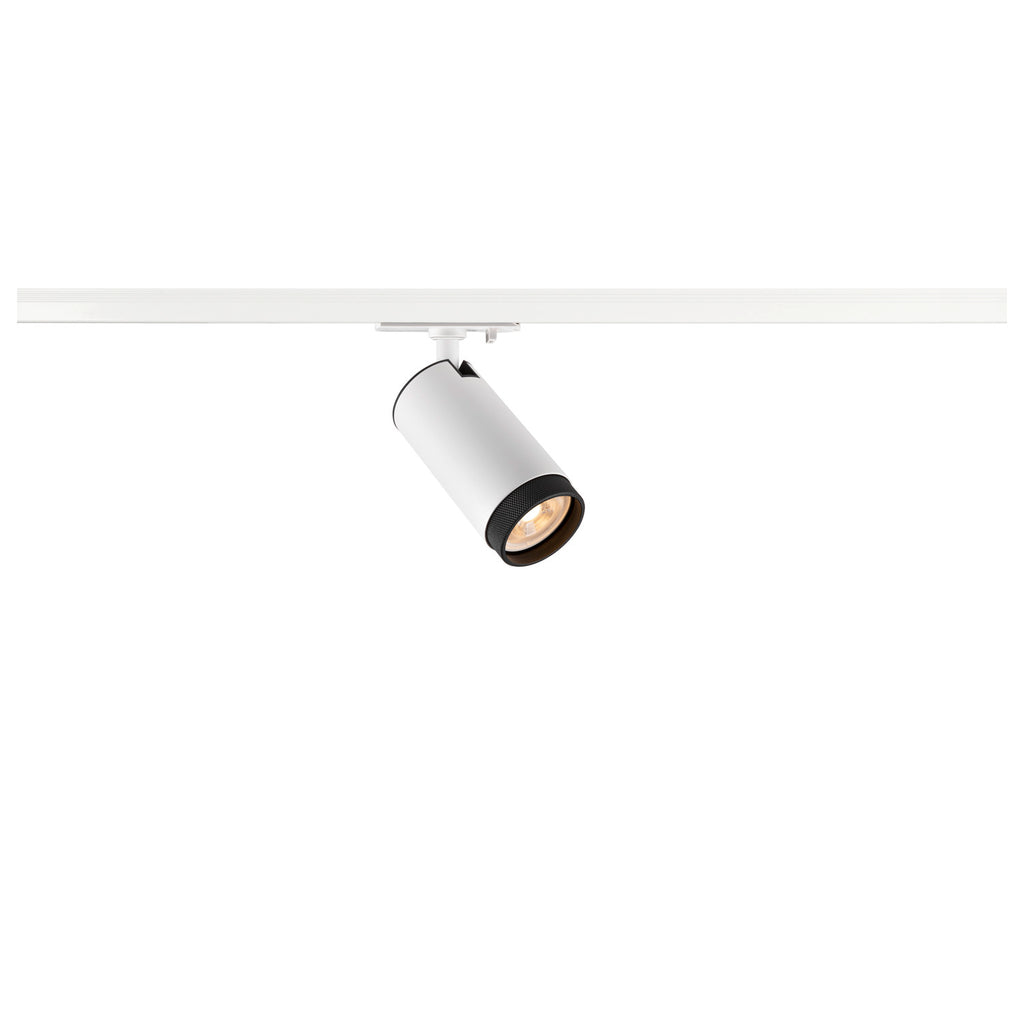 SLV GRIP! L, 1~ Track spot, cylindrical, GU10, 1x max. 6 W, white / black 1008447