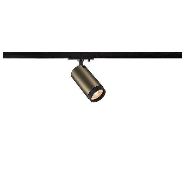 SLV GRIP! L, 1~ Track spotlight, cylindrical, GU10, 1x max. 6 W, bronze / black 1008450