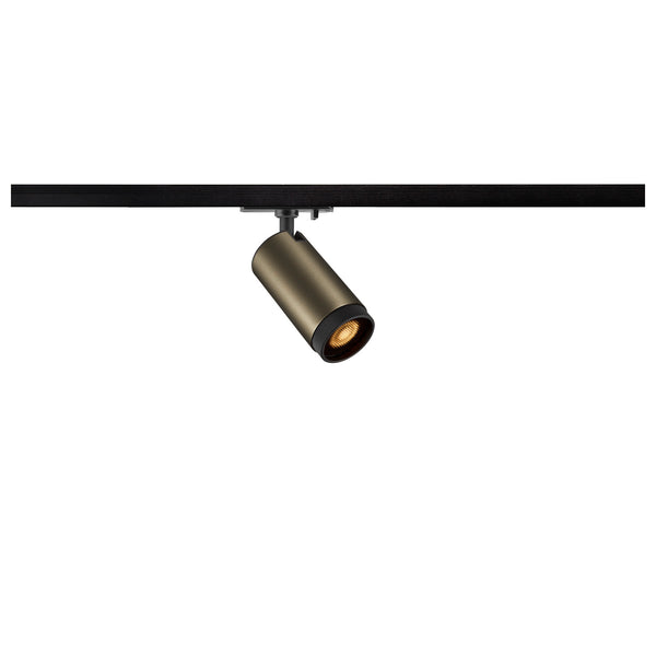 SLV GRIP! L, 1~ Track spotlight, cylindrical, GU10, 1x max. 6 W, bronze / black 1008450