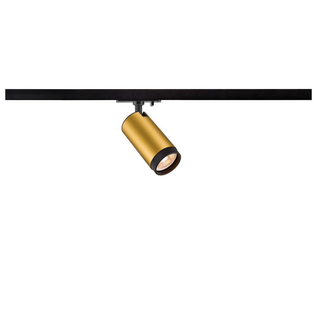 SLV GRIP! L, 1~ Track spot, cylindrical, GU10, 1x max. 6 W, gold / black 1008451