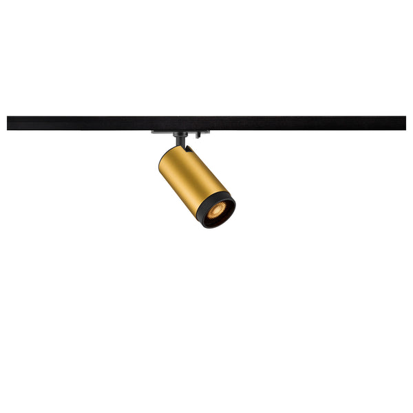 SLV GRIP! L, 1~ Track spot, cylindrical, GU10, 1x max. 6 W, gold / black 1008451