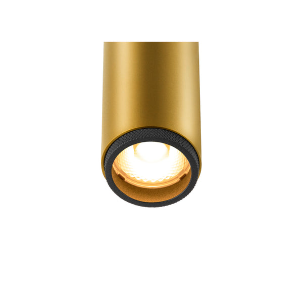 SLV GRIP! S, 48V pendant light, pendant length 200 cm, 3000 K, 29°, DALI, gold / black 1008463