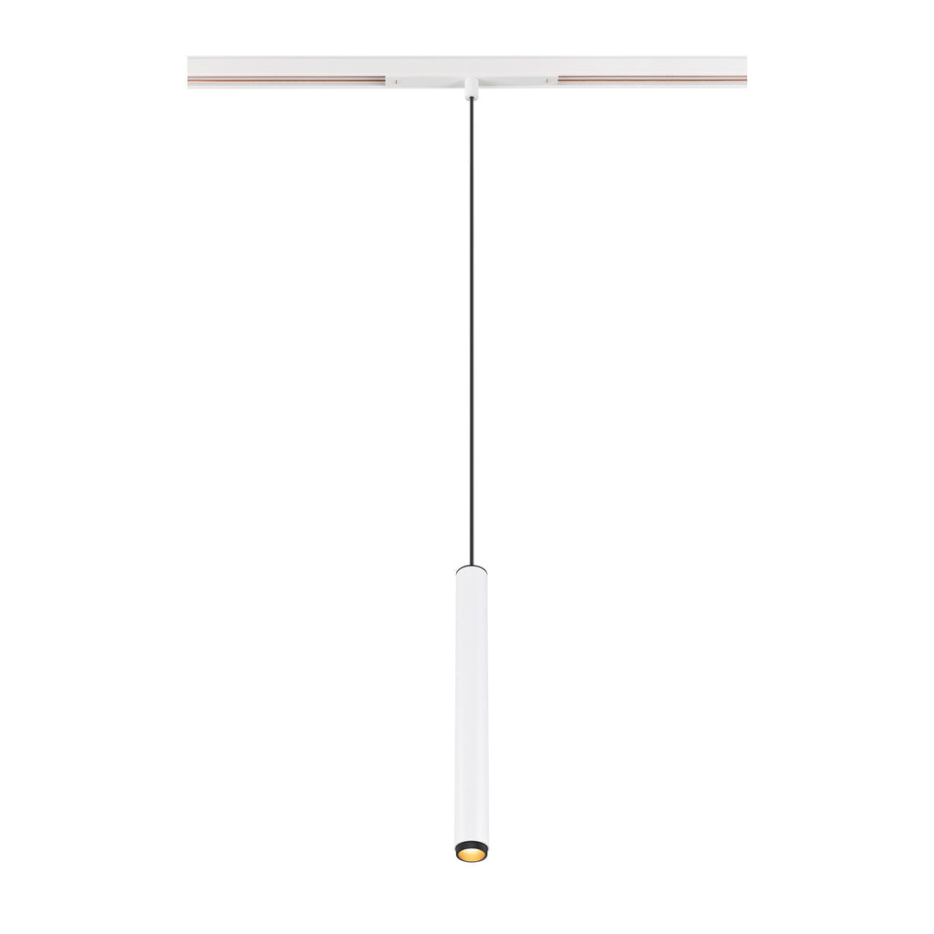 SLV GRIP! S, 48V pendant light, pendant length 200 cm, 2000-3000 K, 29°, DALI, dim-to-warm, white / black 1008464