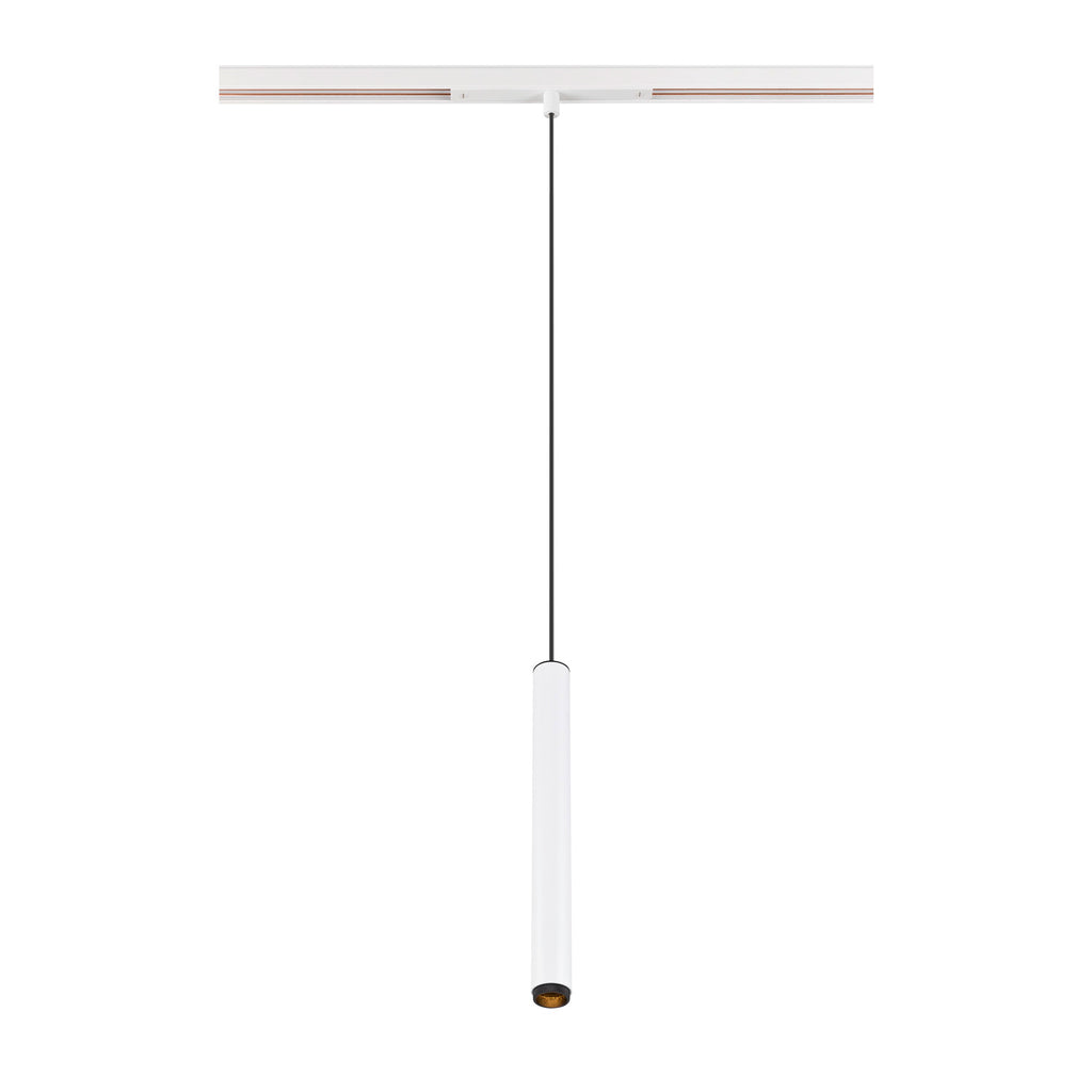 SLV GRIP! S, 48V pendant light, pendant length 200 cm, 2000-3000 K, 29°, DALI, dim-to-warm, white / black 1008464
