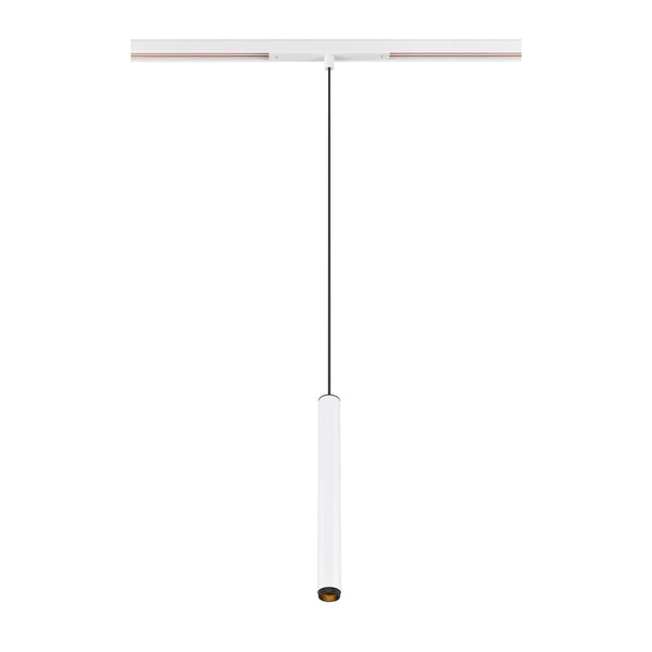 SLV GRIP! S, 48V pendant light, pendant length 200 cm, 2000-3000 K, 29°, DALI, dim-to-warm, white / black 1008464