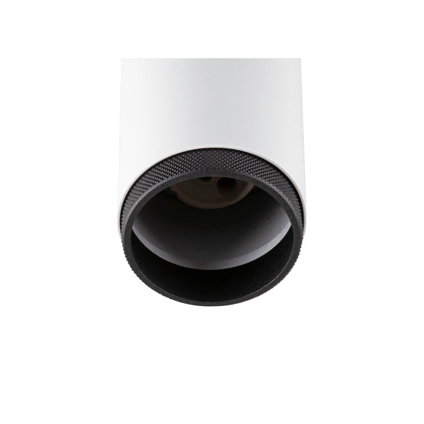 White track pendant light with black louvre, SLV GRIP! L, GU10,  for Single Circuit White Track Lighting, 1008469