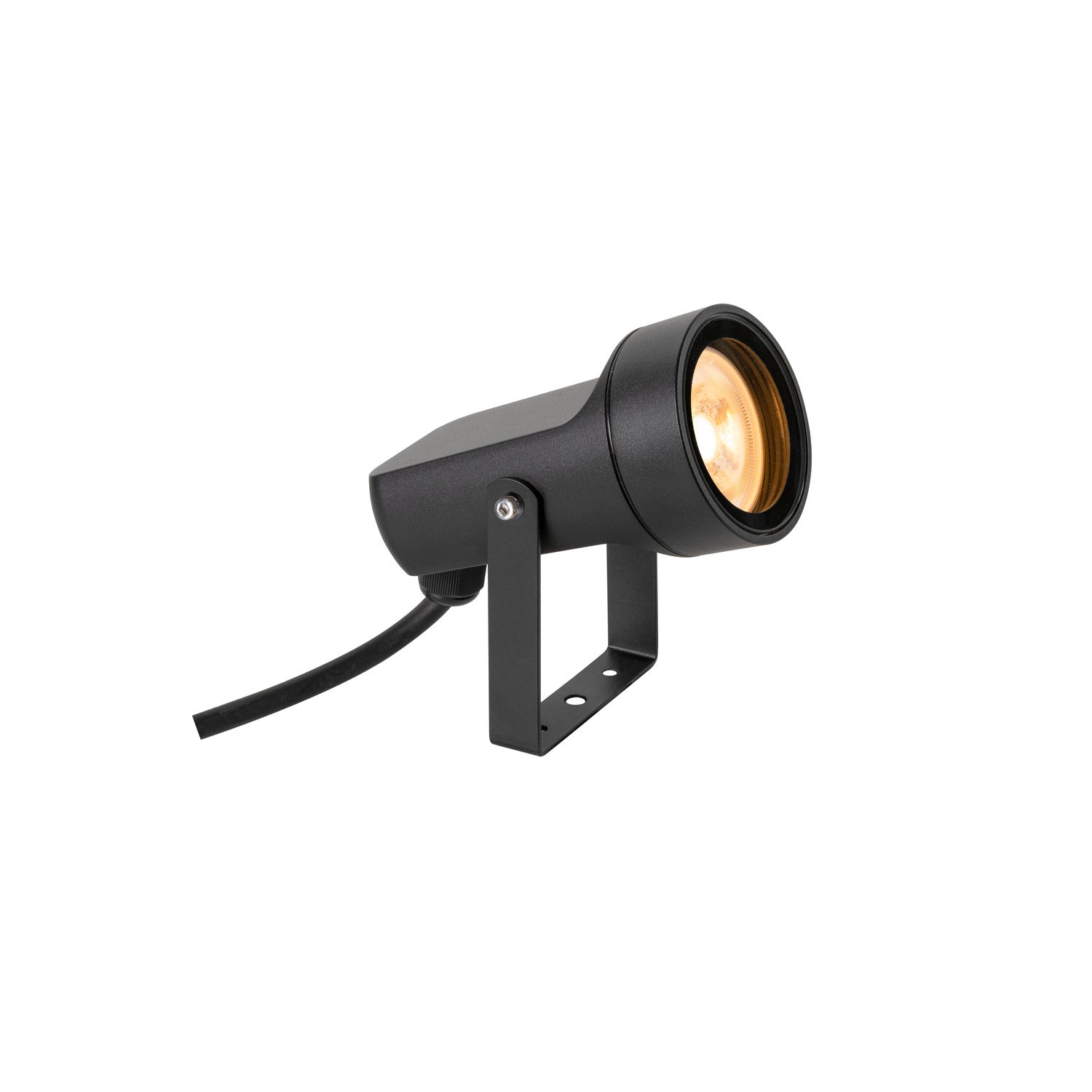 SLV SYNA, ground spike light, GU10, 1x max. 10 W, IP65, round, black 1008480