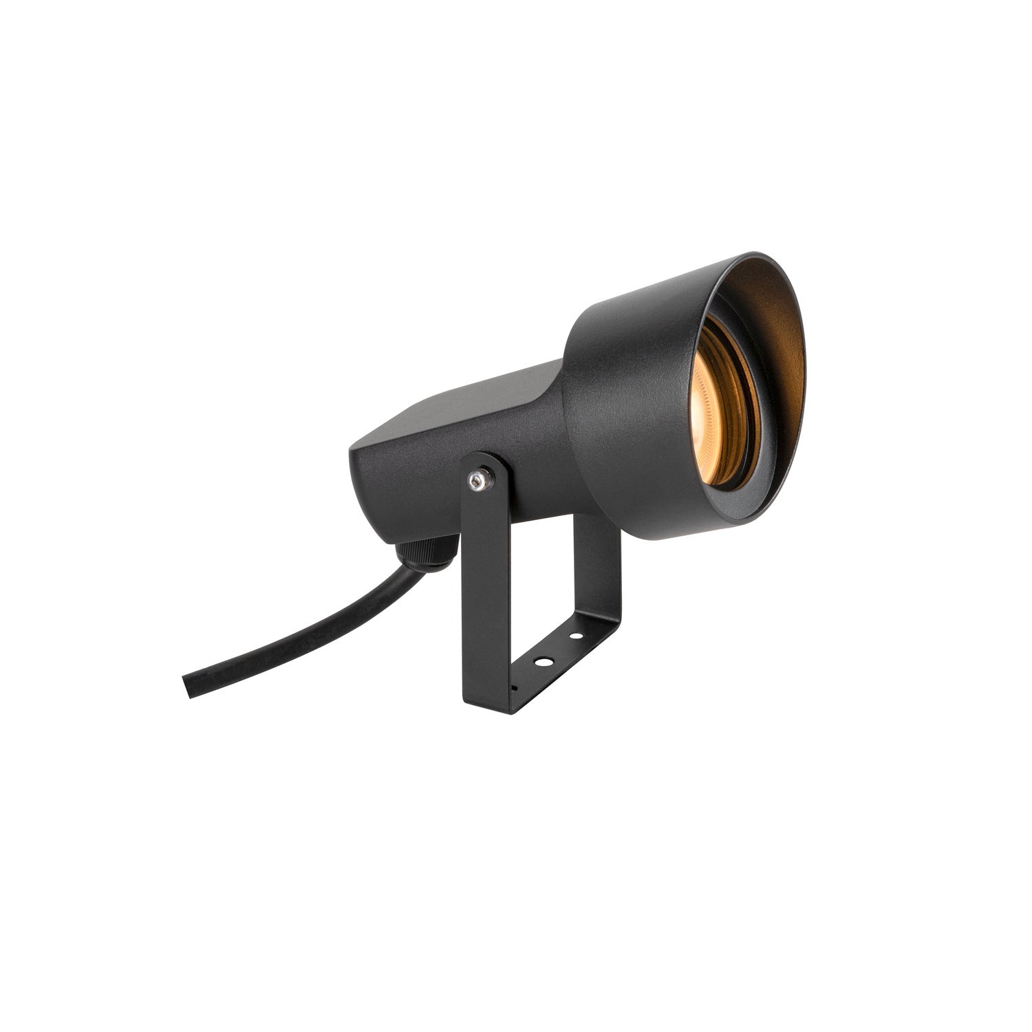 SLV SYNA, ground spike light, GU10, 1x max. 10 W, IP65, round, black 1008480