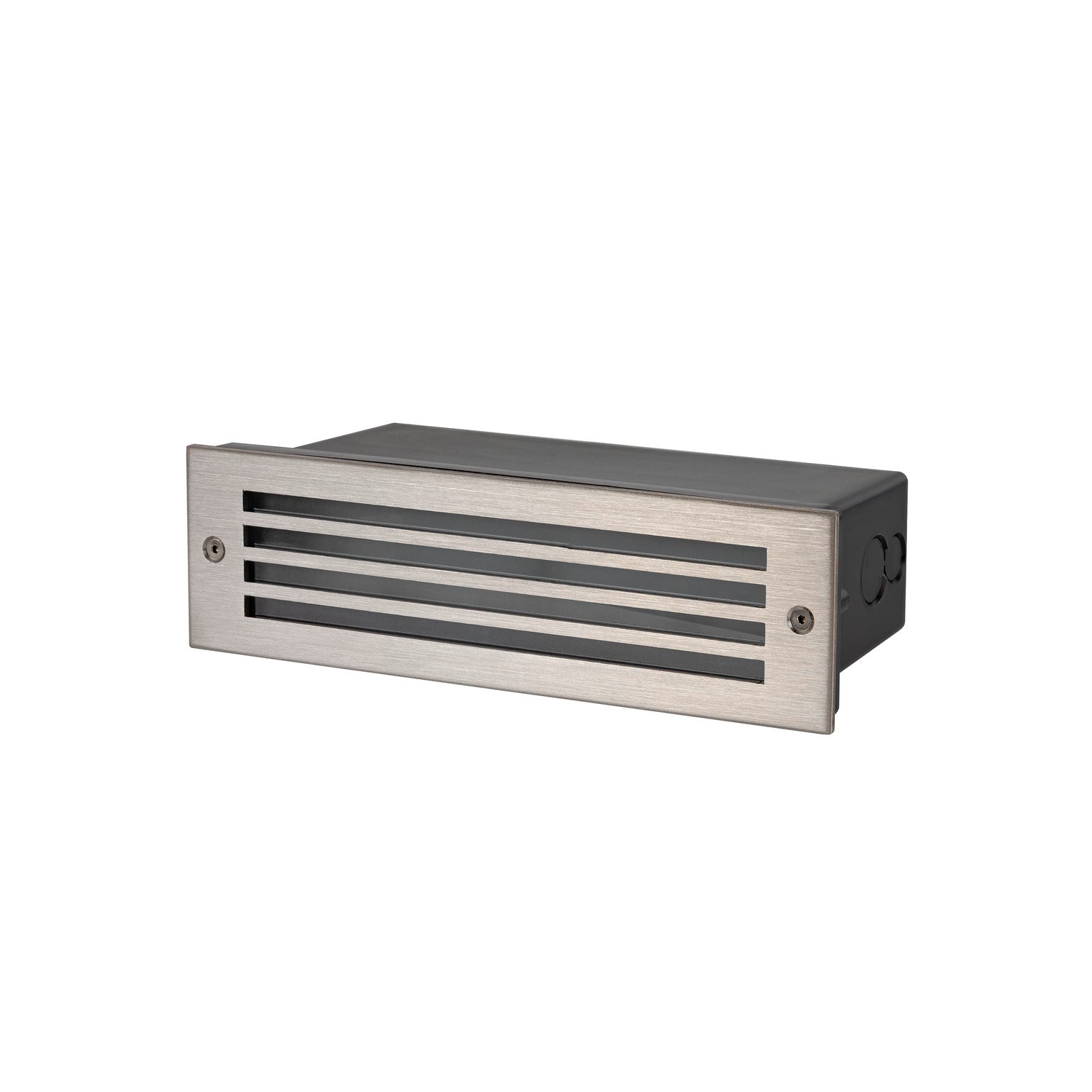 SLV BRICK MESH, recessed wall light, rectangular, 3000 K, 5 W, IP55, black 1008481