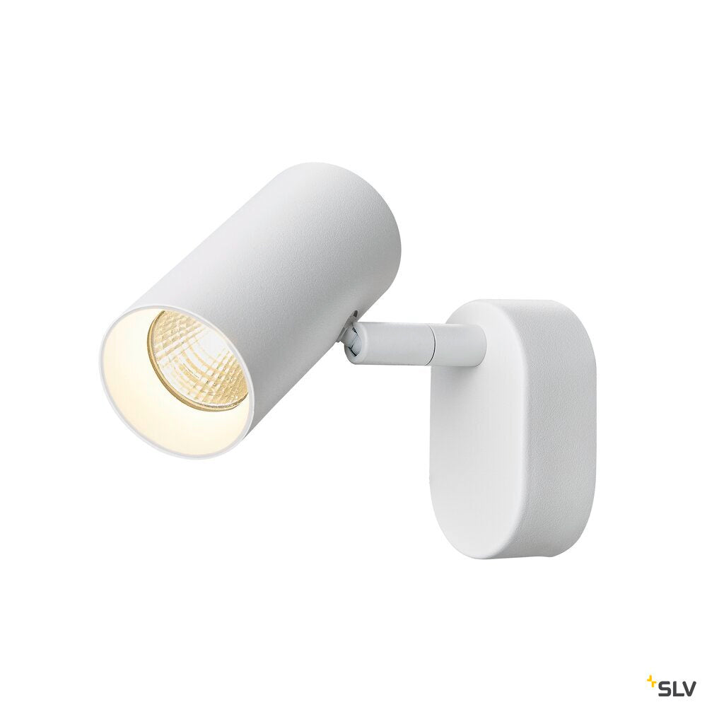 SLV NOBLO®, wall and ceiling-mounted light, single, round, 2000-3000 K, 8 W, dim-to-warm, PHASE, 36°, white 1008703